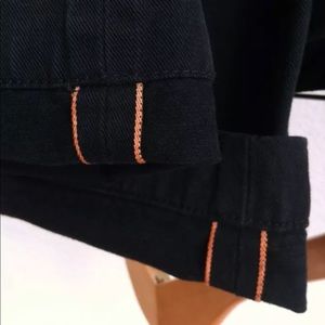 RALPH LAUREN RRL BLACK WESTERN CHINO SELVAGE PANTS